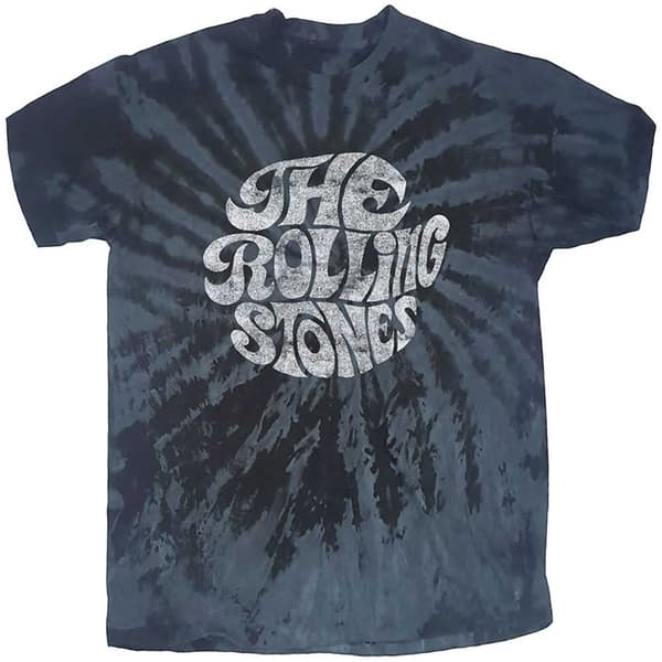 The Rolling Stones Unisex T-shirt med 70-tals logotyp för vuxna