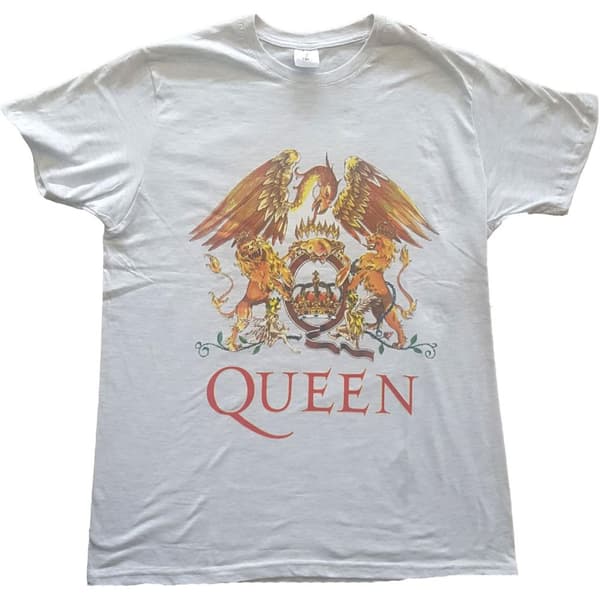 Queen Unisex vuxen Classic Crest bomulls-T-Shirt för vuxna