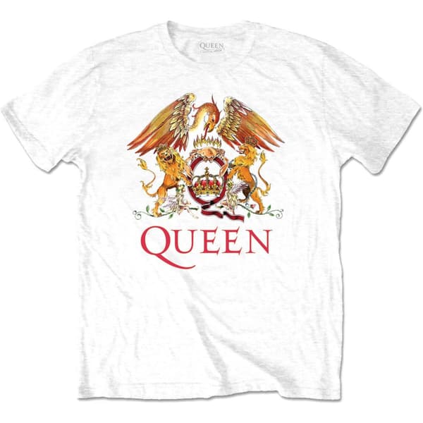 Queen Unisex vuxen Classic Crest bomulls-T-Shirt för vuxna