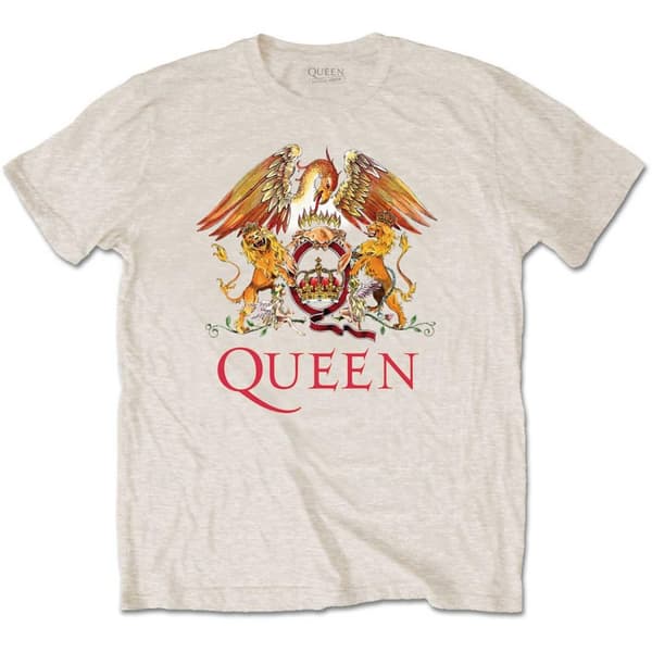 Queen Unisex vuxen Classic Crest bomulls-T-Shirt för vuxna