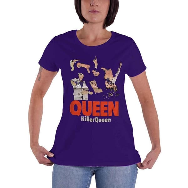 Queen Kvinnor/Damer Killer Cotton T-Shirt