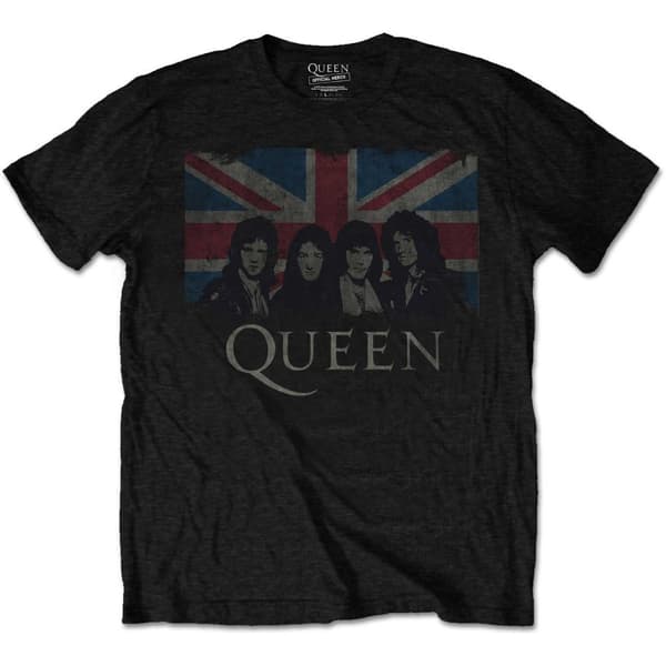 Queen Børne/børn Vintage Union Jack T-shirt i bomuld