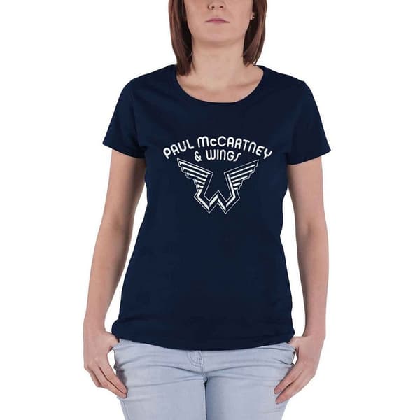 Paul McCartney Womens/Ladies Wings Logo T-Shirt