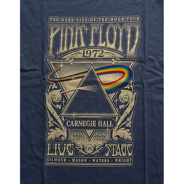 Pink Floyd Womens/Ladies Carnegie Hall Poster Cotton T-Shirt