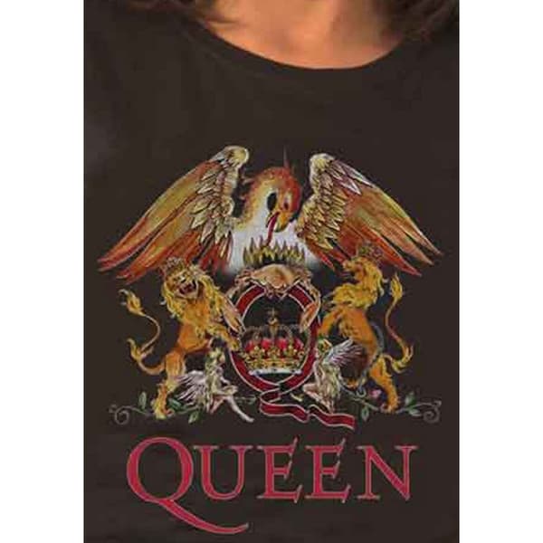 Queen Womens/Ladies Classic Crest Cotton T-Shirt