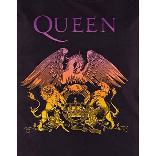 Queen Womens/Ladies Gradient Crest T-Shirt