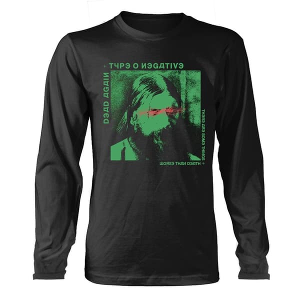 Type O Negative Unisex Adult Worse Than Death Long-Sleeved T-Shirt Black M