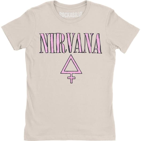 Nirvana Womens/Ladies Femme T-Shirt Off White L