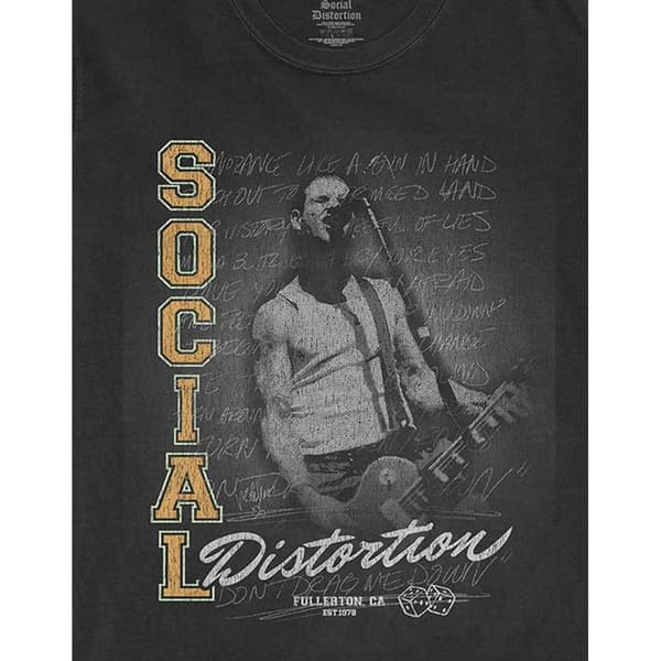 Social Distortion Unisex Adult Athletics T-Shirt