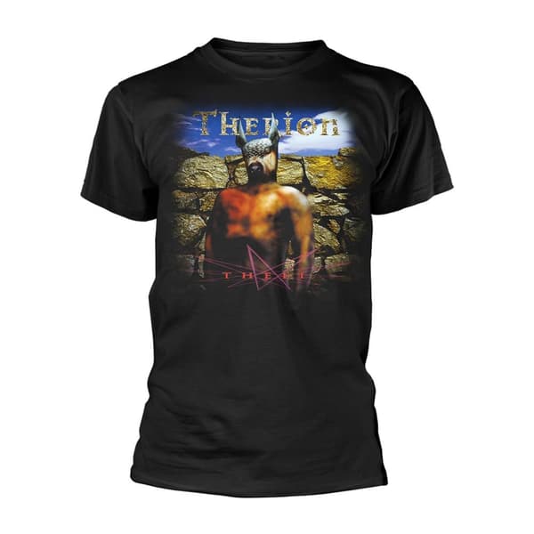 Therion Unisex Theli T-Shirt för vuxna Black L