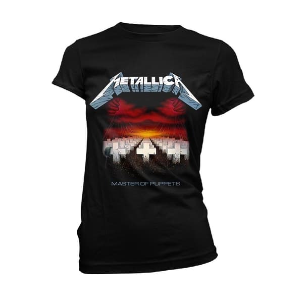 Metallica Dame/Dame Master Of Puppets Tracks T-shirt Black M