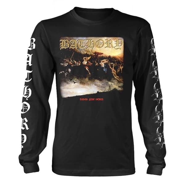 Bathory Unisex Adult Blood Fire Death 2 Long-Sleeved T-Shirt