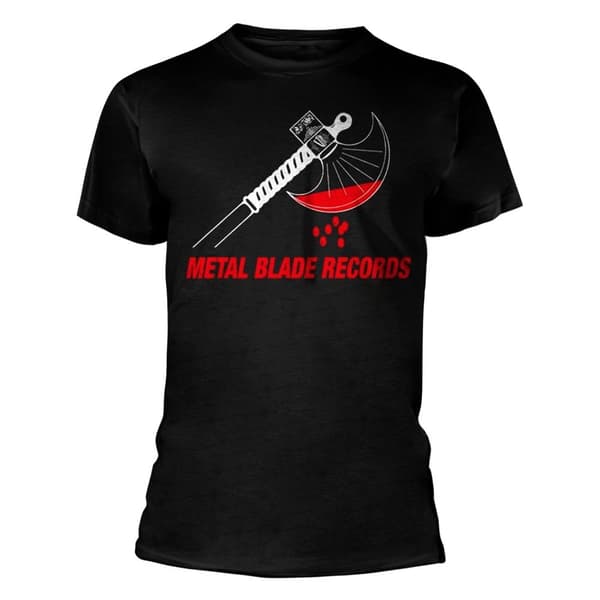 Metal Blade Records Unisex T-shirt med økse-logo til voksne