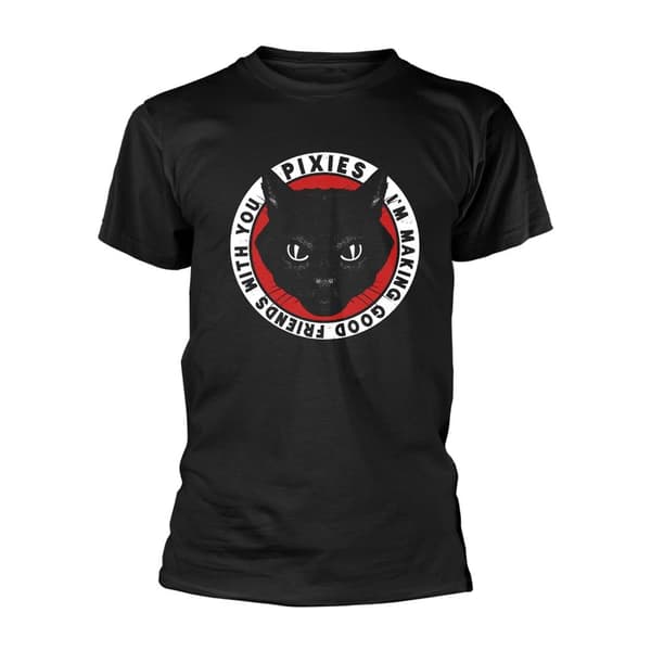 Pixies Unisex Tame T-Shirt för vuxna Black S