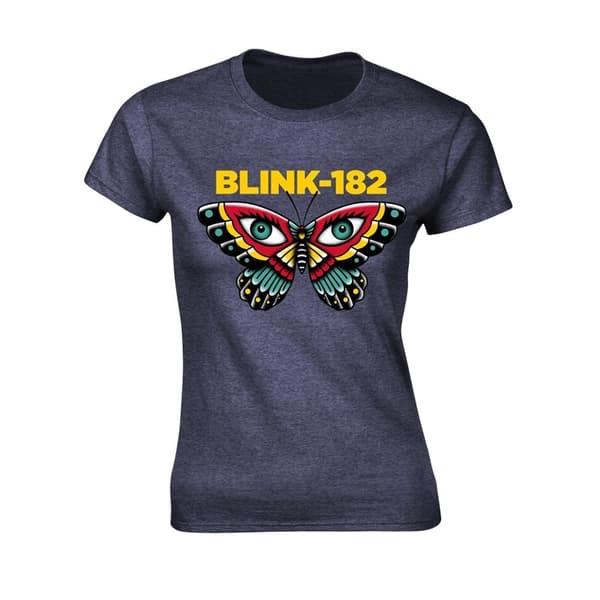 Blink 182 Dame/kvinder butterfly T-shirt