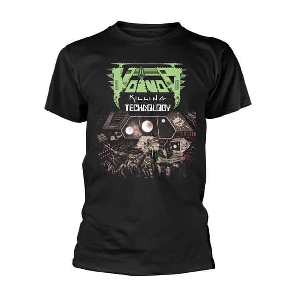 Voivod Unisex T-shirt til voksne med dræbende teknologi Black S