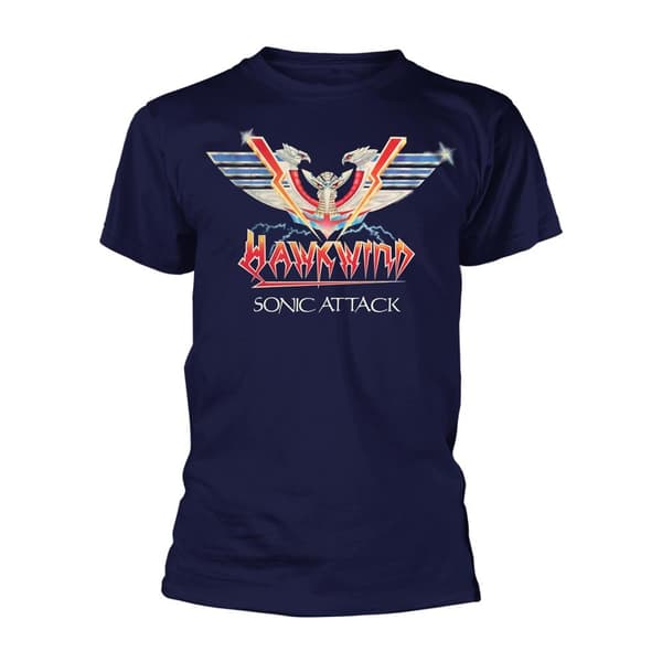 Hawkwind Unisex T-shirt til voksne med Sonic Attack