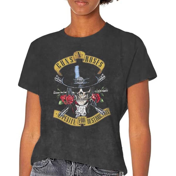 Guns N Roses Unisex T-shirt til voksne med Appetite vaskes