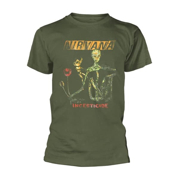 Nirvana Unisex Adult Reformant Incesticide T-Shirt Green L