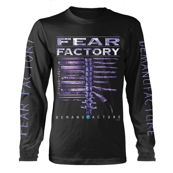 Fear Factory Unisex vuxen Demanufacture Classic långärmad T-shirt för vuxna
