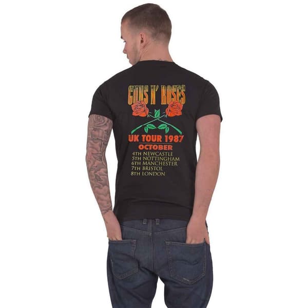 Guns N Roses Unisex vuxen Tour 87 bomulls-T-Shirt för vuxna
