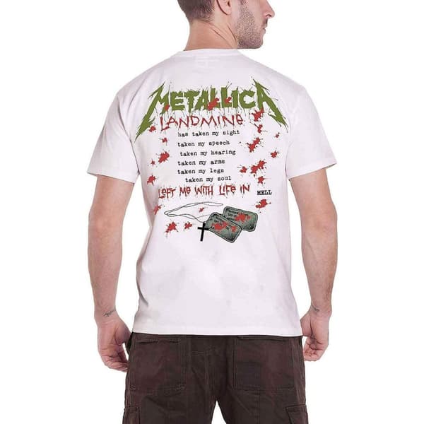 Metallica Unisex T-shirt för vuxna med en landmina