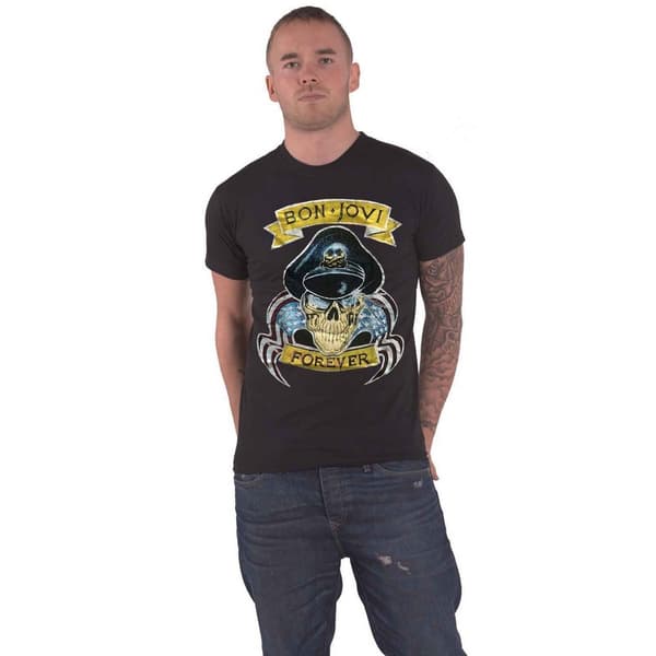 Bon Jovi Unisex Adult Forever Cotton T-Shirt