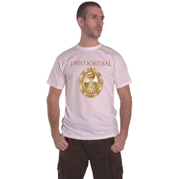 Primordial Unisex Adult Redemption At The Puritans Hand Back Print T-Shirt