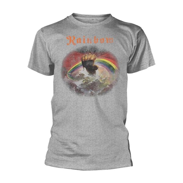 Rainbow Unisex Adult Rising Distressed Regular T-Shirt