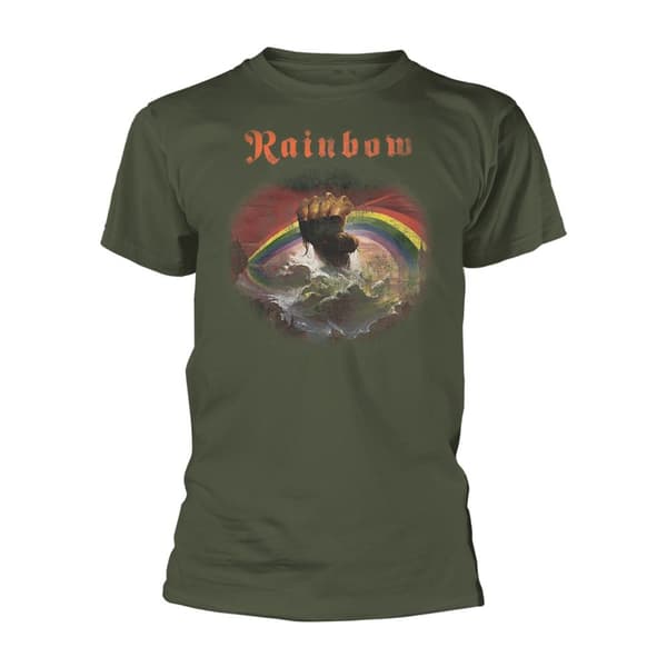 Rainbow Unisex Adult Rising Distressed Regular T-Shirt