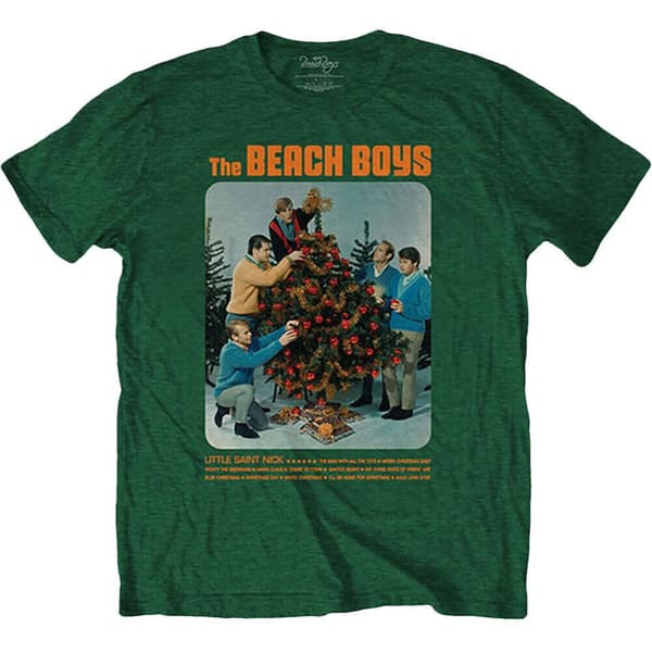 The Beach Boys Unisex vuxen Xmas Album bomulls-T-Shirt för vuxna Green XXL