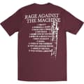 Miniatyrbillede 2 af 2: Rage Against the Machine Unisex voksen BOLA albumcover med bagsideprint af bomulds-T-shirt