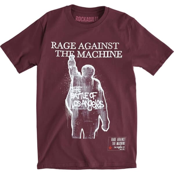 Rage Against the Machine Unisex voksen BOLA albumcover med bagsideprint af bomulds-T-shirt