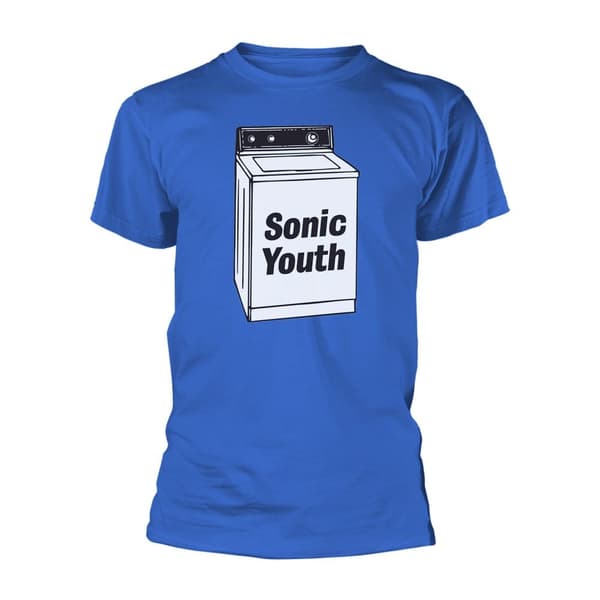 Sonic Youth Unisex T-Shirt för vuxna med tvättmaskin Blue L