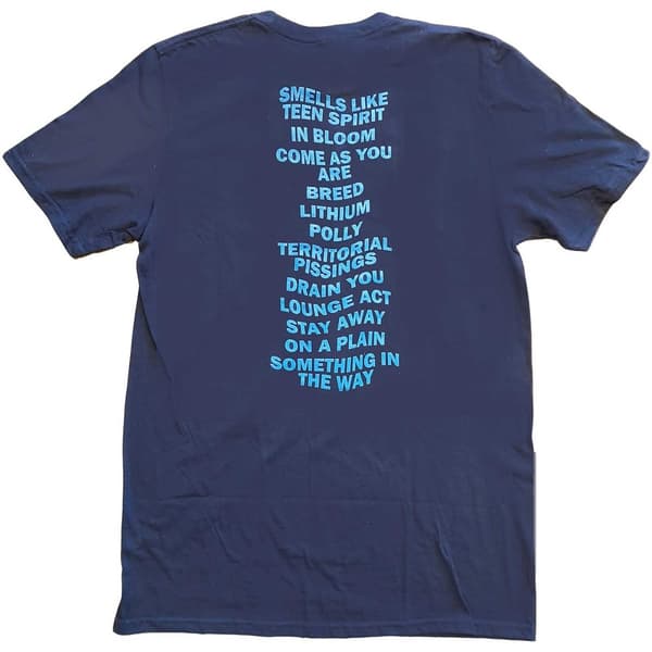 Nirvana Unisex vuxen Nevermind T-shirt med tryck på ryggen