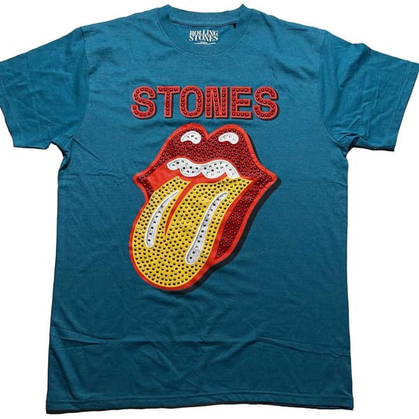 The Rolling Stones Unisex Adult Embellished T-Shirt