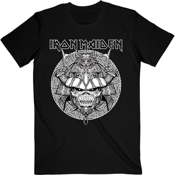 Iron Maiden Unisex voksen Senjutsu Samurai bomulds T-shirt Black S