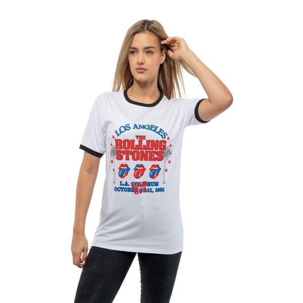 The Rolling Stones Womens/Ladies American LA Tour T-Shirt