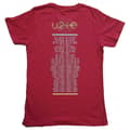 Miniatyrbild 2 av 2: U2 Unisex T-shirt för vuxna I+E 2015 turnédatum