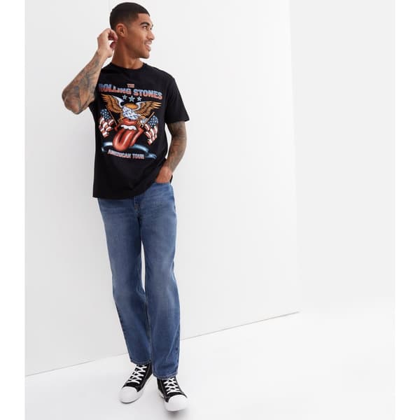The Rolling Stones Unisex vuxen USA Tour Eagle T-Shirt