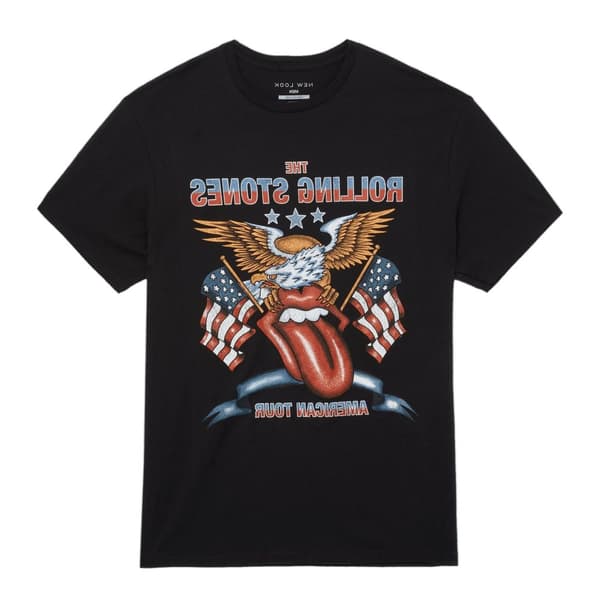 The Rolling Stones Unisex vuxen USA Tour Eagle T-Shirt Black L