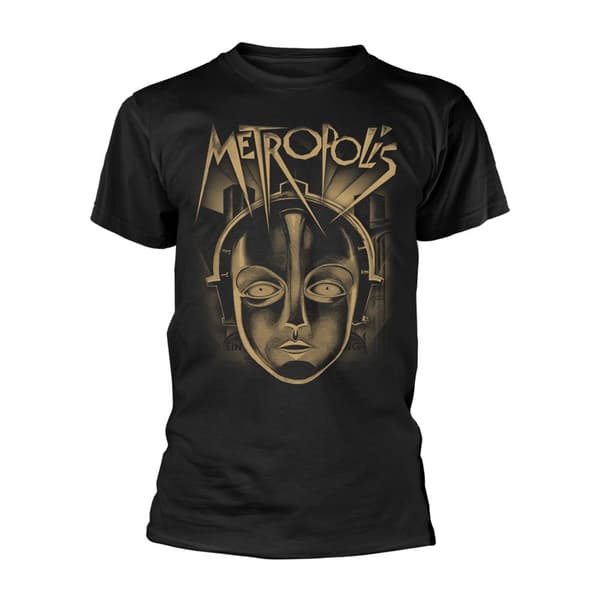Metropolis Unisex Adult Face T-Shirt Black XL