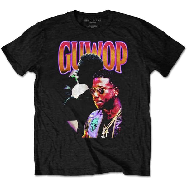 Gucci Mane Unisex voksen GUWOP Collage bomulds T-shirt