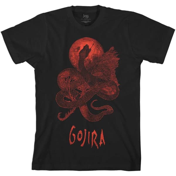 Gojira Unisex Adult Serpent Moon Cotton T-Shirt