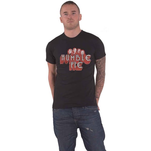 Humble Pie Unisex Adult Live 73 Poster T-Shirt