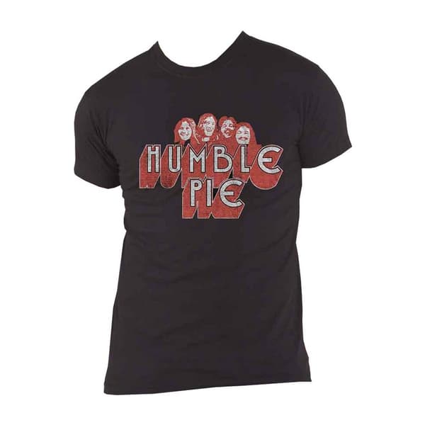 Humble Pie Unisex Adult Live 73 Poster T-Shirt