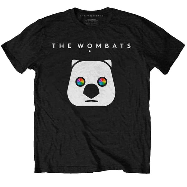 Wombat Unisex Adult Rainbow Eyes Cotton T-Shirt