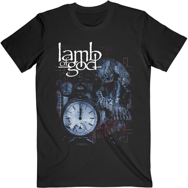 Lamb Of God Unisex T-shirt i bomuld med kranie for voksne