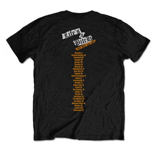 Nas Unisex vuxen Life´s A Bitch Back Print Cotton T-Shirt