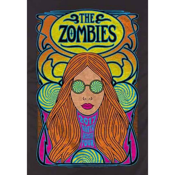 The Zombies Unisex Adult North American Tour T-Shirt
